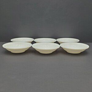 Anchor Hocking White Milk Glass Dessert Bowls #925 Fruit Sauce Dip Prep Bowls